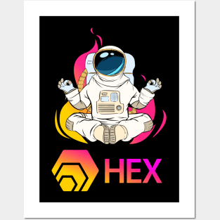 Hex coin Crypto coin Cryptocurrency Posters and Art